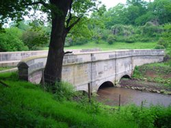 View of downstream face of Midford Viaduct after  