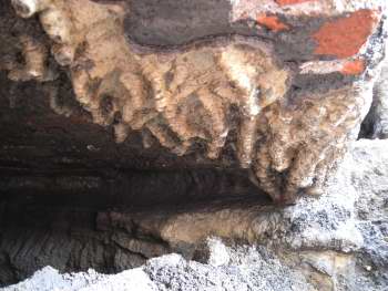 Limescale deposit in the Cornish Engine House