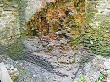 Base of chimney in Old Boiler House