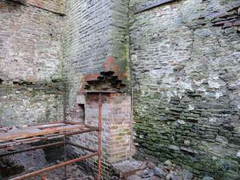 Rebuild of base of chimney, as at Feb 2015