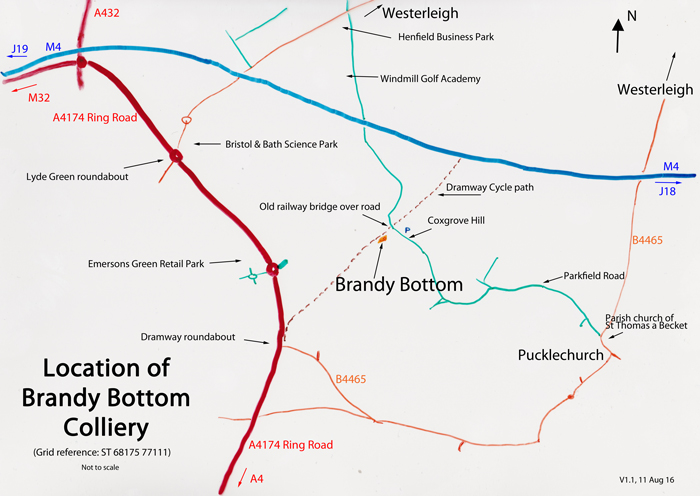 Brandy Bottom Location Map