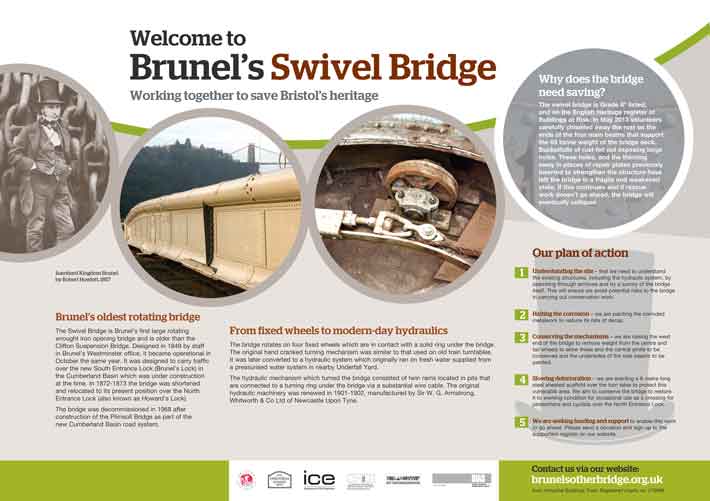 Brunel's Swing Bridge Display Board 1